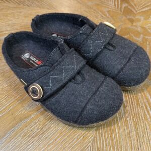 Haflinger Wool Hanna Clogs Slippers Gray Size 37 US 6